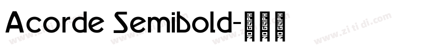 Acorde Semibold字体转换